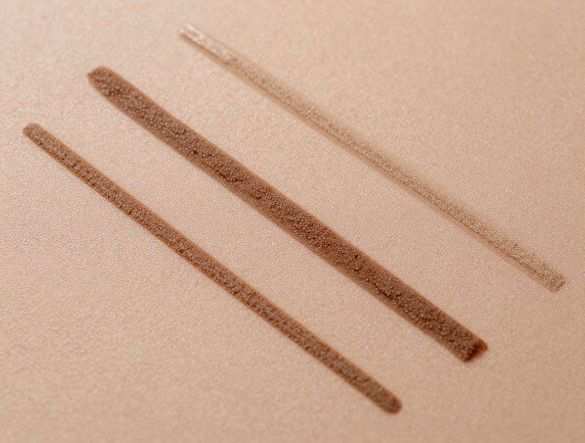 Mikroskopische Darstellung einer Schichtstruktur ähnlich der Hautbarriere, horizontale Linien in Beige- und Anthrazittönen, Labortexturen